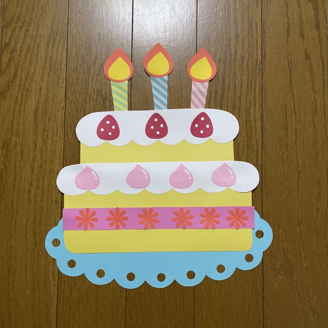 Amazon.co.jp: 壁面飾り2段ケーキ 誕生日 記念日 アニバーサリー